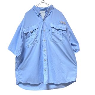 Columbia - Columbia PFG コロンビア 半袖 フィッシングシャツ メンズXL 水色