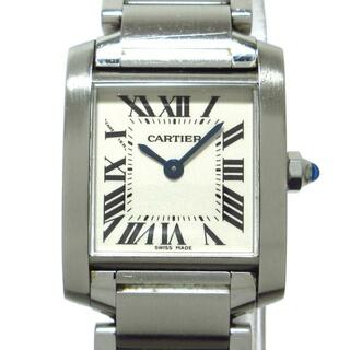 カルティエ(Cartier)のCartier(カルティエ) 腕時計 タンクフランセーズSM W51008Q3 レディース SS 白(腕時計)
