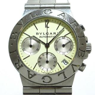ブルガリ(BVLGARI)のBVLGARI(ブルガリ) 腕時計 ディアゴノ スポーツ クロノ CH35S メンズ SS/クロノグラフ アイボリー×シルバー(その他)