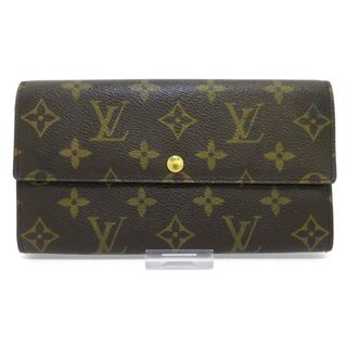 ルイヴィトン(LOUIS VUITTON)のLOUIS VUITTON(ルイヴィトン) 長財布 モノグラム ポシェット・ポルト モネ クレディ M61725 ■外側　⇒　モノグラム・キャンバス■内側　⇒　クロスグレインレザー(財布)