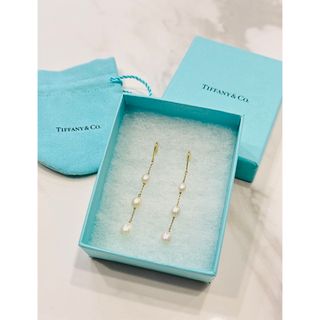 ティファニー(Tiffany & Co.)のTiffany*18金*k18*3連*パール*ピアス(ピアス)