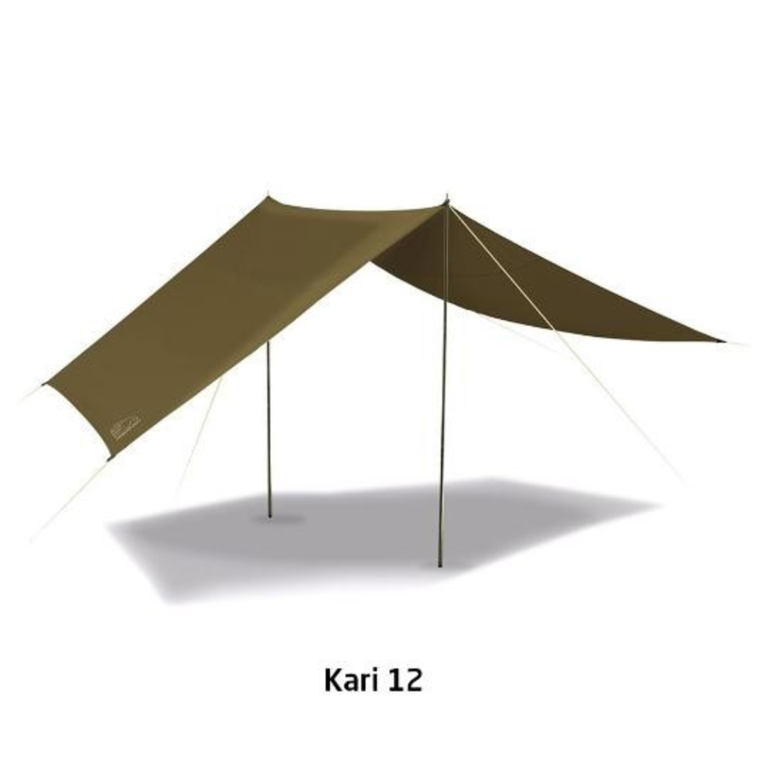 ノルディスク Kari12 タープ カーキ（限定色） ノルディスク 会員限定 カーキ色 アスガルド7.1 ＋ カーリ12設営