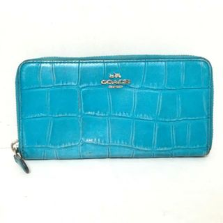 コーチ(COACH)のCOACH(コーチ) 長財布 - F54757 ブルー レザー(財布)