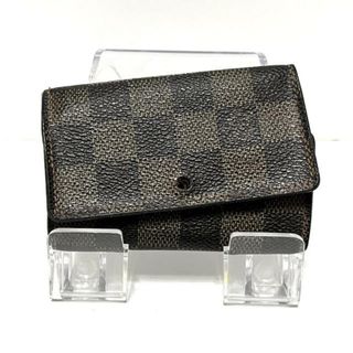 ルイヴィトン(LOUIS VUITTON)のLOUIS VUITTON(ルイヴィトン) キーケース ダミエ ミュルティクレ6 N62630 エベヌ イニシャル刻印 ダミエキャンバス(キーケース)