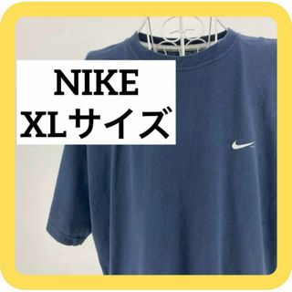 ナイキ(NIKE)のNIKE  XLサイズ　ナイキ　半袖　Tシャツ　バックプリント　ネイビー　紺色(Tシャツ/カットソー(半袖/袖なし))