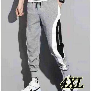 新品 ジョガーパンツ メンズ 4XL スウェットパンツ カジュアル サイドライン(その他)