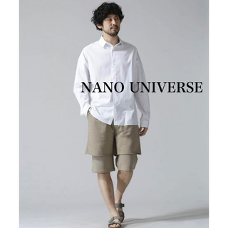 nano・universe - ナノユニバース　レイヤードリラックス　スウェット　ハーフパンツ　新品