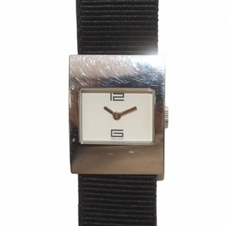 グッチ(Gucci)のGUCCI 腕時計 スクエア クォーツ シルバーカラー 文字盤白 4900L(腕時計)
