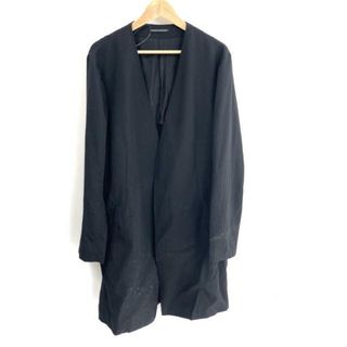 Yohji Yamamoto - yohjiyamamoto(ヨウジヤマモト) コート サイズ3 L レディース美品  - 黒 長袖/春/秋 ウール、キュプラ