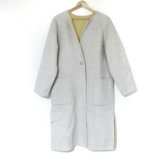 ビームス(BEAMS)のBEAMS(ビームス) コート サイズ36 S レディース - ライトグレー 長袖/リバーシブル/Demi-Luxe/秋/冬 毛(その他)