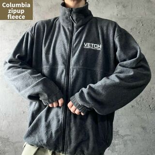 コロンビア(Columbia)のUS古着 90s Columbia フリース ドローコード 刺繍ロゴ ゆるダボ(その他)