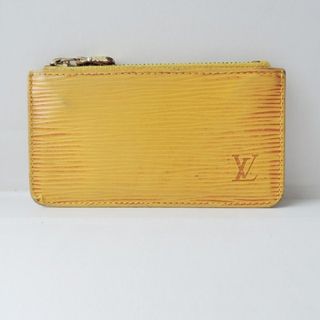 ルイヴィトン(LOUIS VUITTON)のLOUIS VUITTON(ルイヴィトン) コインケース エピ ポシェットクレ M63809 ジョーヌ ■外側素材　⇒　レザー（LVロゴの刻印入り）  ■内側素材　⇒　クロスグレインレザー(コインケース)