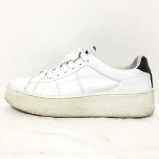 マルタンマルジェラ(Maison Martin Margiela)のMARTIN MARGIELA(マルタンマルジェラ) スニーカー 43 メンズ - 白×黒 レザー(スニーカー)