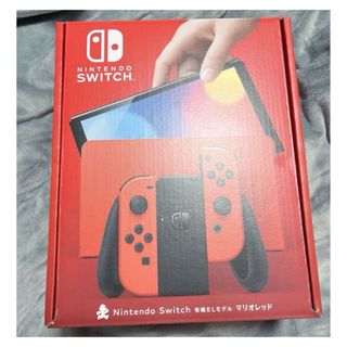 ニンテンドースイッチ(Nintendo Switch)のnintendo switchニンテンドースイッチ 有機EL マリオレッド 新品(家庭用ゲーム機本体)