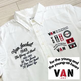 VAN Jacket - 極美品■VAN JAC ヴァンヂャケット■歴代ロゴ 刺繍 ボタンダウン シャツ