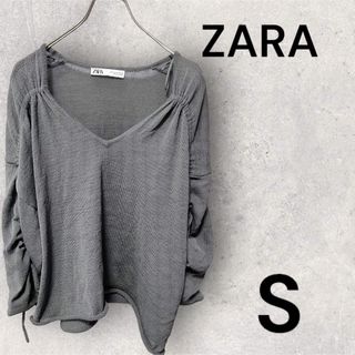 ザラ(ZARA)のZARA ザラ　七分丈トップス　Sサイズ(カットソー(長袖/七分))