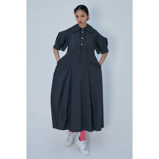 enfold SQUARE-SLEEVES DRESS エンフォルド