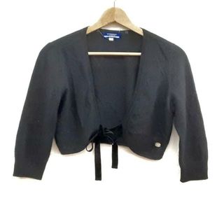 バーバリーブルーレーベル(BURBERRY BLUE LABEL)のBurberry Blue Label(バーバリーブルーレーベル) ボレロ サイズ38 M レディース美品  - 黒 長袖(ボレロ)