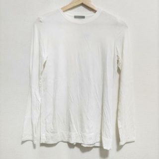 セオリーリュクス(Theory luxe)のtheory luxe(セオリーリュクス) 長袖Tシャツ サイズ38 M メンズ美品  - 白 クルーネック(Tシャツ/カットソー(七分/長袖))