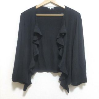 トゥービーシック(TO BE CHIC)のTO BE CHIC(トゥービーシック) カーディガン サイズ2 M レディース美品  - 黒 長袖/フリル(カーディガン)