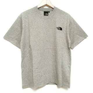 ザノースフェイス(THE NORTH FACE)のTHE NORTH FACE(ノースフェイス) 半袖Tシャツ サイズM メンズ - グレー×黒 クルーネック(Tシャツ/カットソー(半袖/袖なし))