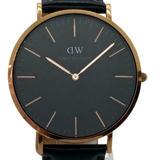 ダニエルウェリントン(Daniel Wellington)のDaniel Wellington(ダニエルウェリントン) 腕時計美品  - B40R5 ボーイズ 黒(腕時計)