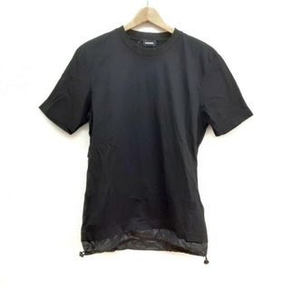 ディーゼル(DIESEL)のDIESEL(ディーゼル) 半袖Tシャツ サイズS メンズ美品  - 黒 クルーネック(Tシャツ/カットソー(半袖/袖なし))