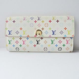 ルイヴィトン(LOUIS VUITTON)のLOUIS VUITTON(ルイヴィトン) 長財布 モノグラムマルチカラー ポシェットポルトモネクレディ M60004 ブロン 合皮・レザー(財布)