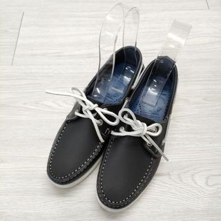 パラブーツ(Paraboot)のParaboot/45R/45rpm 定価35200円 サイズ4 牛革 デッキシューズ ネイビー レディース パラブーツ/フォーティーファイブアールピーエム【中古】4-0523G◎(その他)