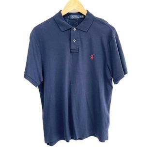 POLO RALPH LAUREN - POLObyRalphLauren(ポロラルフローレン) 半袖カットソー サイズLG L メンズ - ネイビー レギュラーカラー