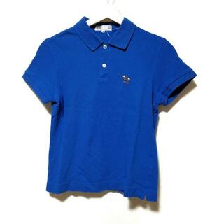 ダックス(DAKS)のDAKS(ダックス) 半袖ポロシャツ サイズ2 M レディース美品  - ブルー(ポロシャツ)