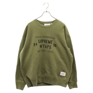 Supreme - SUPREME シュプリーム 21AW ×WTAPS Crewneck ダブルタップス クルーネック スウェットトレーナー カーキ