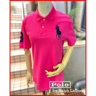 ポロラルフローレン(POLO RALPH LAUREN)のほぼ未使用☆ﾋﾞｯｸﾞﾎﾟﾆｰ･ﾋﾟﾝｸ･ﾎﾟﾛ【ﾎﾟﾛ ﾗﾙﾌﾛｰﾚﾝ】送料込(ポロシャツ)