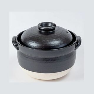 萬古焼（万古焼） 土鍋 「絶品ごはん鍋」 3合炊き（1〜2人用）(調理道具/製菓道具)
