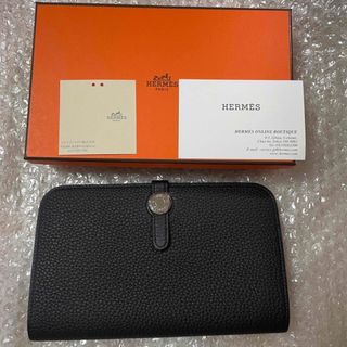 エルメス(Hermes)のHERMES エルメス　ドゴン　デュオ　2023年製　ブラック　新品(財布)