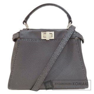 フェンディ(FENDI)のFENDI ピーカブーミニ アイコニック 2WAY ハンドバッグ カーフ レディース(ハンドバッグ)