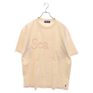 ウィンダンシー(WIND AND SEA)のWIND AND SEA ウィンダンシー 24SSフロントロゴ Tシャツ 半袖カットソー ベージュ WDS-O-EXI-24-Q4-01(Tシャツ/カットソー(半袖/袖なし))