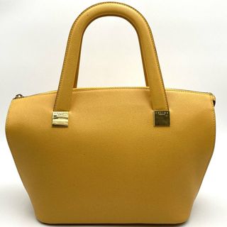 セリーヌ(celine)のCELINE セリーヌ MC97 2 ハンドバッグ 2WAY ショルダーバッグ イエロー 黄色 レザー レディース ウィメンズ ファッション 【中古】(ハンドバッグ)