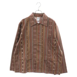 SOUTH2 WEST8 サウス2ウエスト8 S2W8 Hunting Shirt Ikat イカット柄ハンティングシャツ ブラウン(シャツ)