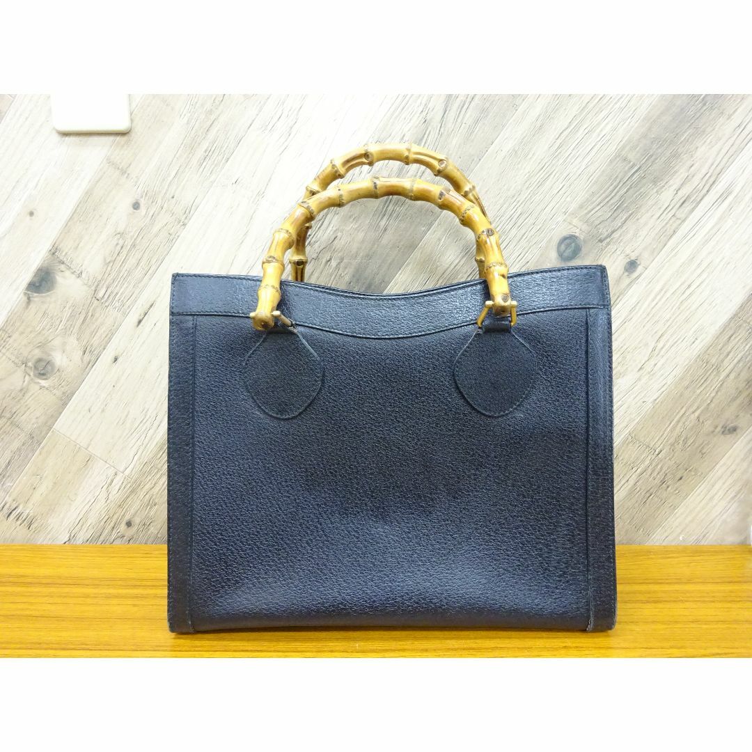 GUCCI - K三182/ GUCCI バンブー レザー ハンドバッグ