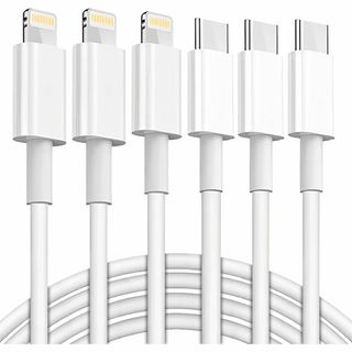 充電ケーブル  ライトニングケーブル USB-C Lightning 1m 3本(その他)