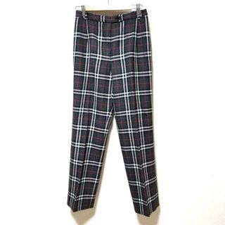 Burberry's(バーバリーズ) パンツ サイズ42 L レディース - グレー×レッド×マルチ フルレングス/チェック柄(その他)