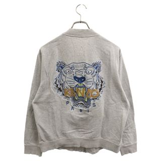 ケンゾー(KENZO)のKENZO ケンゾー 17AW バックタイガーロゴジップアップブルゾン ジャケット グレー F755BL7324XC(フライトジャケット)