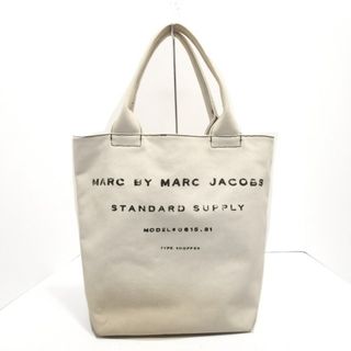 マークバイマークジェイコブス(MARC BY MARC JACOBS)のMARC BY MARC JACOBS(マークバイマークジェイコブス) トートバッグ - アイボリー×黒 キャンバス(トートバッグ)