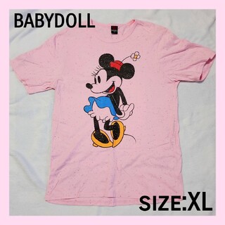 ベビードール(BABYDOLL)の【XL】BABYDOLL Disney ディズニー ミニー Tシャツ 古着(Tシャツ(半袖/袖なし))