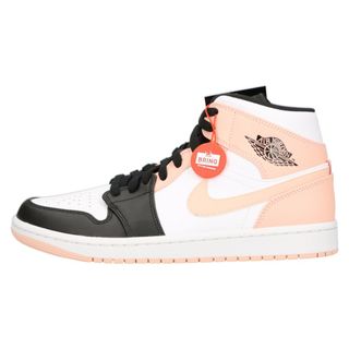 ナイキ(NIKE)のNIKE ナイキ AIR JORDAN 1 MID CRIMSON TINT エアジョーダン 1 クリムゾンティント ミッドスニーカー ピンク/ホワイト US8/26cm 554724-133(スニーカー)