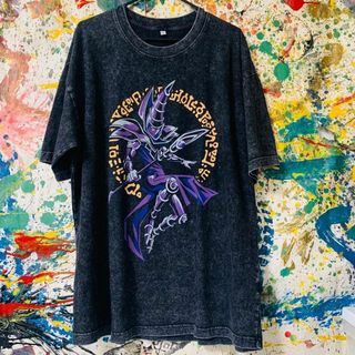 ブラックマジシャン 遊☆戯☆王 アバンギャルド リプリント Tシャツ 半袖(Tシャツ/カットソー(半袖/袖なし))