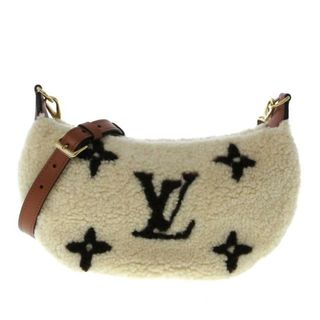 LOUIS VUITTON - LOUIS VUITTON(ルイヴィトン) ショルダーバッグ モノグラムテディ レディース美品  オーバーザムーン M23321 クレーム、マロン シアリング（皮革の種類：羊革）