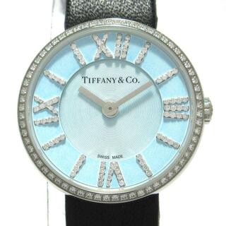 ティファニー(Tiffany & Co.)のTIFFANY&Co.(ティファニー) 腕時計 アトラス2 ハンド 63320781 レディース SS/ダイヤベゼル/ダイヤインデックス/革ベルト ティファニーブルー(腕時計)