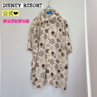 Disney - 【美品♡】Disney RESORT チップとデール　海賊　アロハシャツ